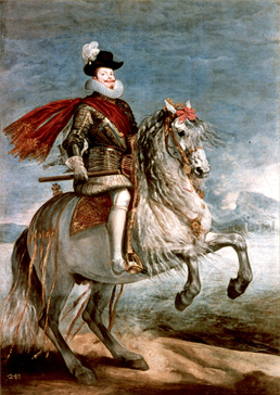 Phillip III on Horseback, Diego Valasquez, Andalusian horse